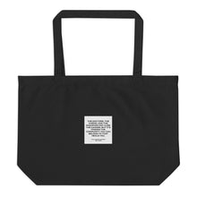 Load image into Gallery viewer, The Chemo Bag - Large organic tote bag