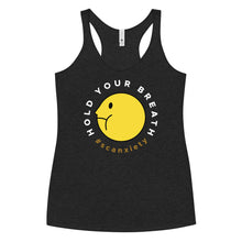 Load image into Gallery viewer, HOLD YOUR BREATH Women&#39;s Racerback Tank - Black
