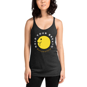 HOLD YOUR BREATH Women's Racerback Tank - Black