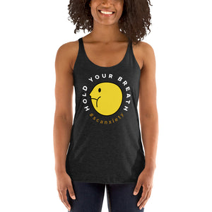 HOLD YOUR BREATH Women's Racerback Tank - Black
